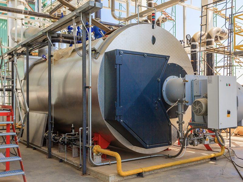 Commercial hydronic boiler
