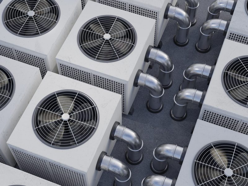 Commercial rooftop HVAC unit