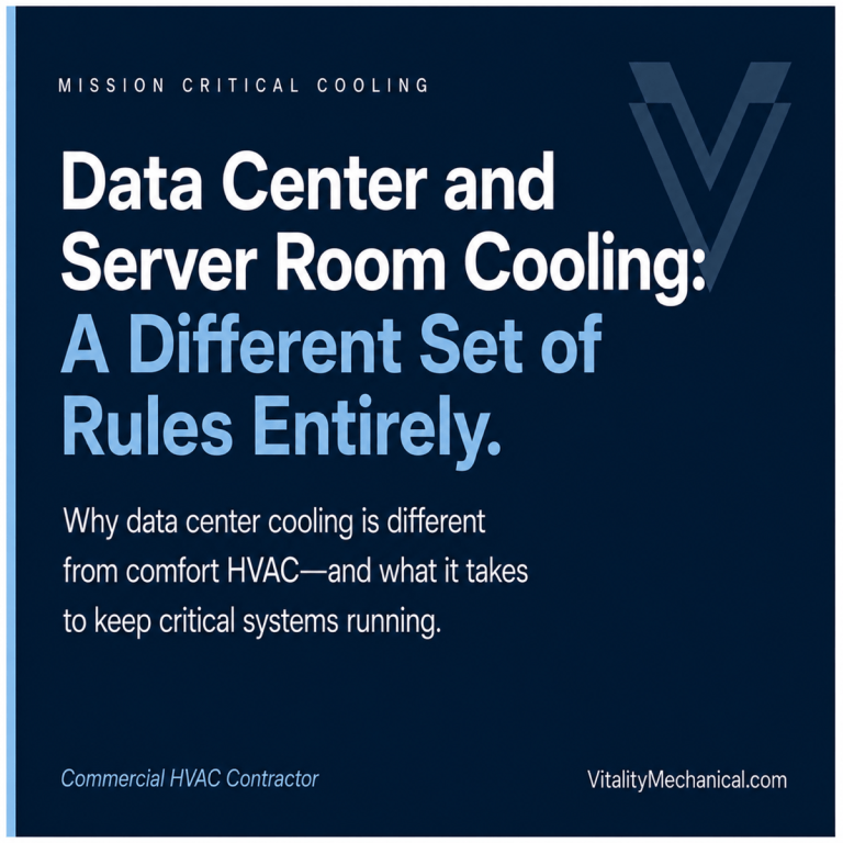Data Center and Server Room Cooling: A Different Set of Rules Entirely — Vitality Mechanical commercial HVAC