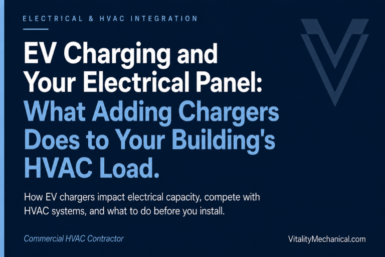 EV Charging and Your Electrical Panel: What Adding Chargers Does to Your Building's HVAC Load — Vitality Mechanical commercial HVAC