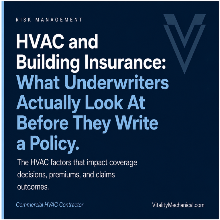 HVAC and Building Insurance: What Underwriters Actually Look At Before They Write a Policy — Vitality Mechanical commercial HVAC