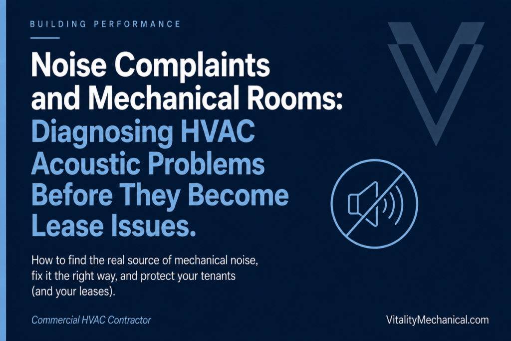 Noise Complaints and Mechanical Rooms: Diagnosing HVAC Acoustic Problems Before They Become Lease Issues