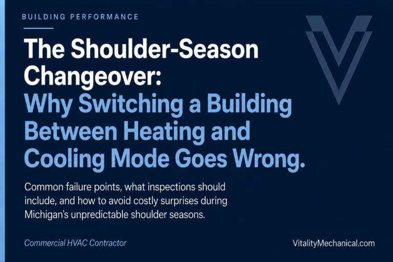 The Shoulder-Season Changeover: Why Switching a Building Between Heating and Cooling Mode Goes Wrong — Vitality Mechanical commercial HVAC
