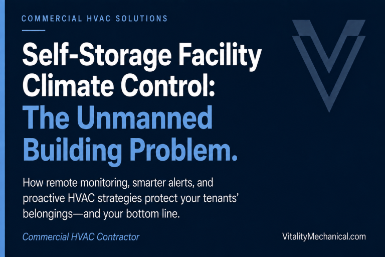 Self-Storage Facility Climate Control: The Unmanned Building Problem — Vitality Mechanical commercial HVAC